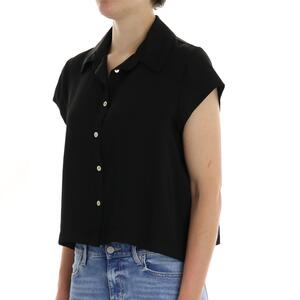 CAMICIA CROP NERO